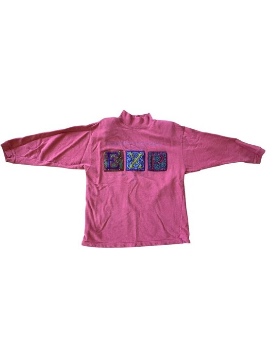 Express Tops - Vintage Express Compagnie Internationale Sweatshirt Pink Medium Y2K 90s 1990's